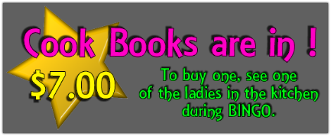 MVFD Ladies Auxiliary Cook Books are for Sale !