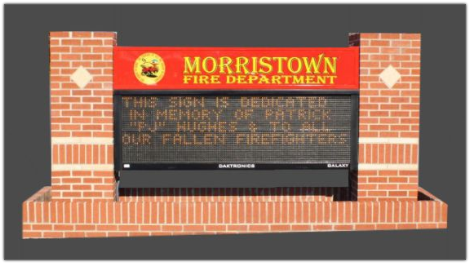 Morristown Volunteer Fire Department's Community Information Sign