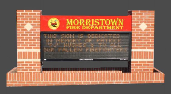 Morristown Volunteer Fire Department's Community Information Sign